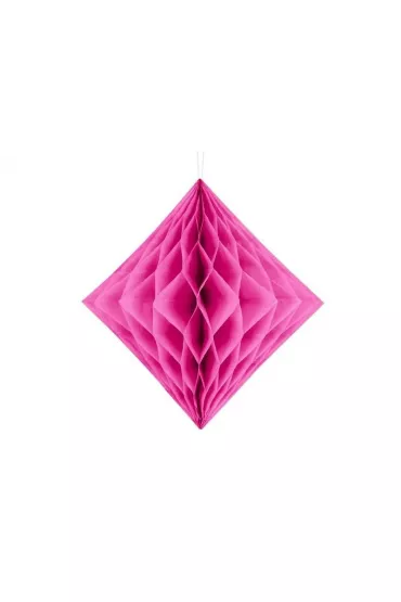 PartyDeco Diament bibu�owy ciemny r�owy 20cm