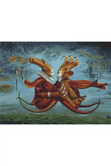 Hobby-maniak.pl Malowanie po numerach - Kr�l i Kr�lowa 30x40cm