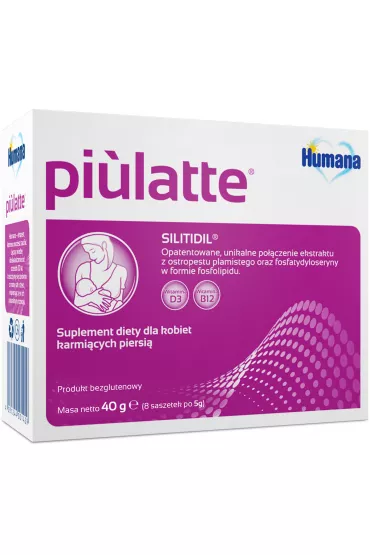 Humana Piulatte Suplement diety dla kobiet karmi�cych piersi� 8 x 5 g