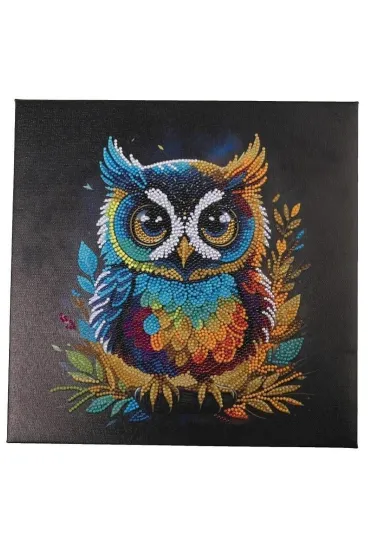 Epee Obraz na p��tnie z mozaik� Sowa 30x30cm