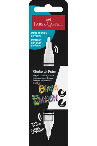 Marker akrylowy Black Edition bia�y FABER-CASTELL