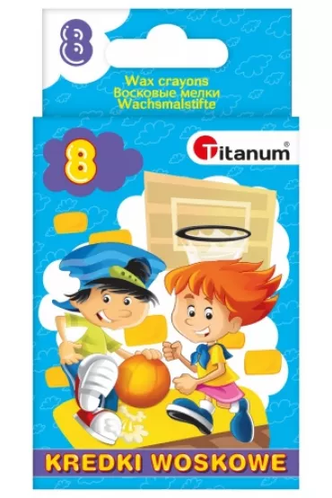 Titanum Kredki woskowe 8 szt.