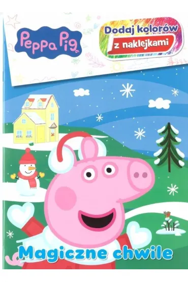 Magiczne chwile. �winka Peppa. Dodaj kolor�w z naklejkami