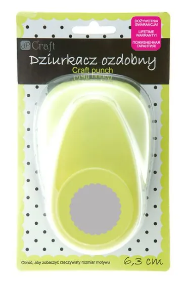 Dalprint Dziurkacz ozdobny k�ko z falbank� 6,3cm