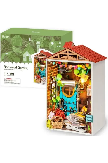 Skadany Drewniany Model Puzzle 3D - Poyczony ogrd Robotime