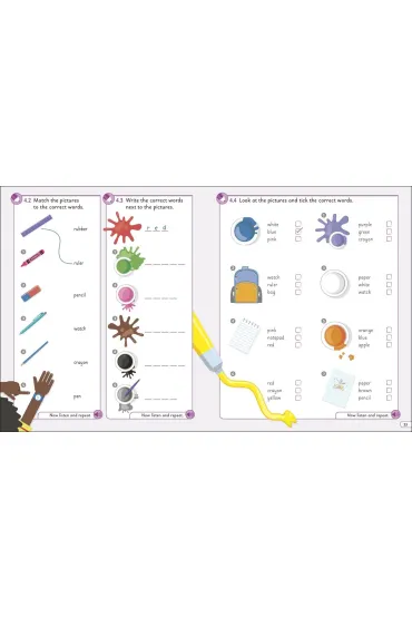 English for Everyone Junior Beginner's Practice Book. Look, Listen, Learn, and Practise wer. angielska