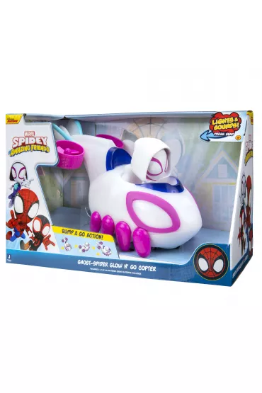 Spidey Ghost-Spider Glow n' Go Copter, pojazd Jazwares