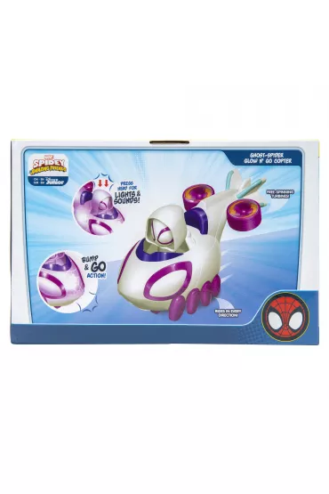 Spidey Ghost-Spider Glow n' Go Copter, pojazd Jazwares