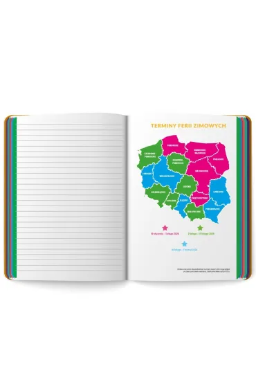 Kalpol.bis Kalendarz szkolny neon 2025/2026