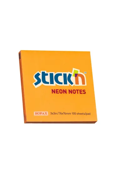 Stickn Notes samoprzylepny pomara�czowy neon 76x76mm 100 kartek
