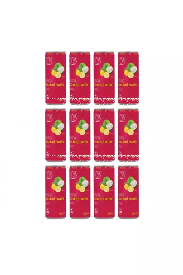 Quality Food Woda kokosowa z puree z yuzu Zgrzewka 12 x 320 ml