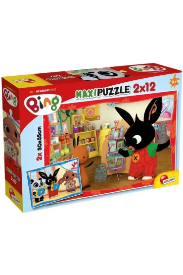 Puzzle 2x12 el. Super Maxi. W szkole Lisciani