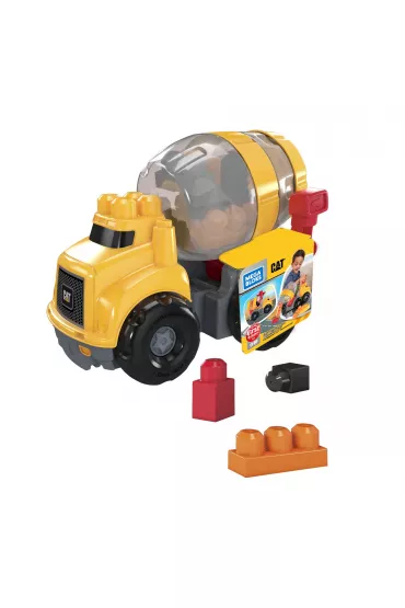 Mega Bloks Betoniarka Cat Pojazd do zabawy + klocki GFG11 Mattel