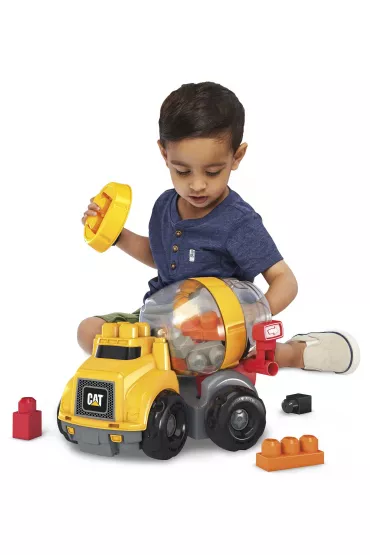 Mega Bloks Betoniarka Cat Pojazd do zabawy + klocki GFG11 Mattel