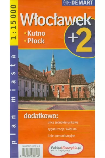 Plan miasta W�oc�awek/P�ock +2 1:18 000 DEMART