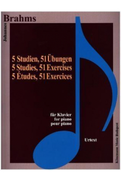 Brahms. 5 Studien, 51 Ubungen fur Klavier