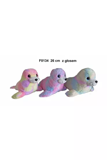 Maskotka Foka z g�osem 26cm MIX Sun-Day