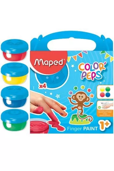 Maped Farby Colorpeps do malowania palcami 4 x 80 g