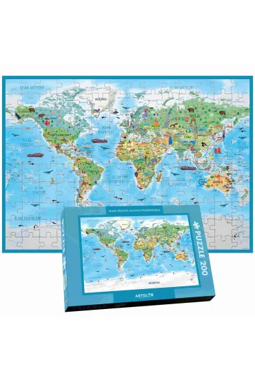 Puzzle 200 - �wiat Ma�ego Podr�nika ArtGlob