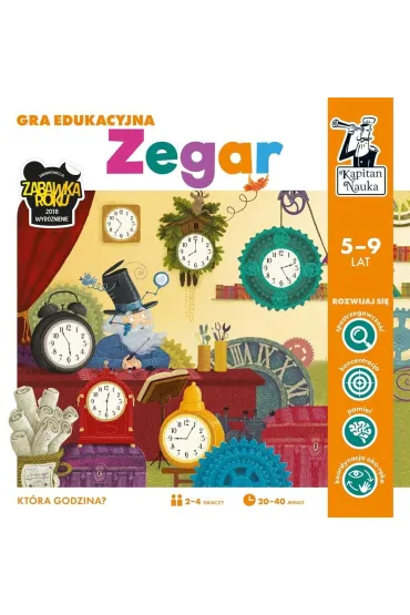 Kapitan Nauka. Gra edukacyjna. Zegar Edgard