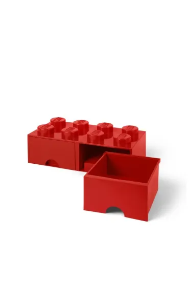 Szuflada klocek LEGO Brick 8 Czerwona