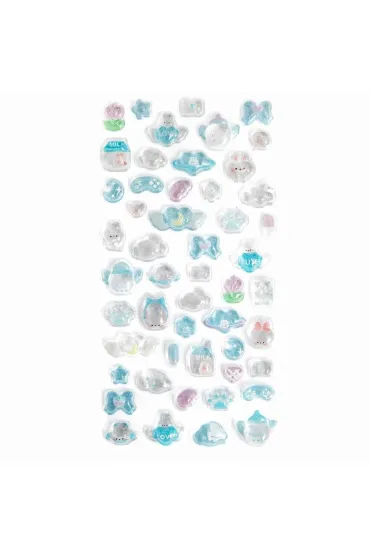 dpCraft Naklejki candy drops blue 51 szt
