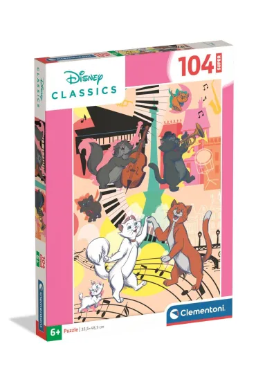 Puzzle 104 elementy Aristo Cats CLEMENTONI 25026