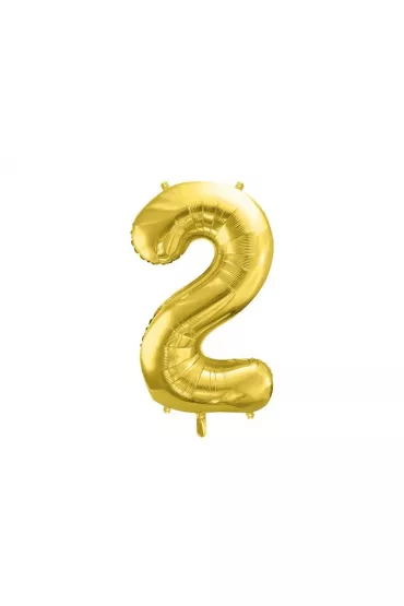 PartyDeco Balon foliowy 2 jasny z�oty 72cm