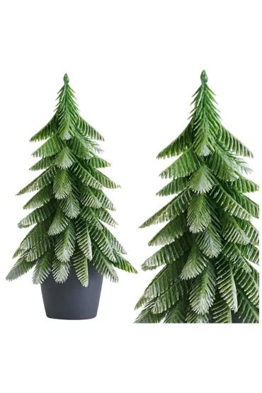 LeanToys Choinka ozdobna Srebrne wyko�czenie 22x10cm
