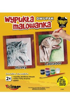 Wypuka malowanka Dwupak PSY Husky- Labrador Mirage Hobby