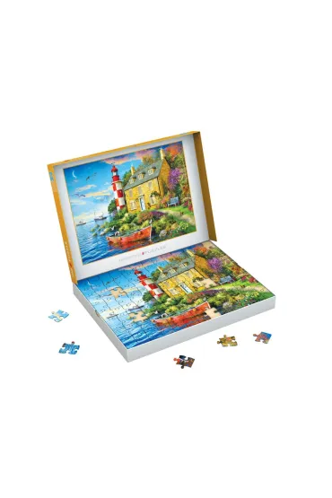 Puzzle 104 The Cottage Lighthouse by Dominic Davison 6704-6024 Eurographics