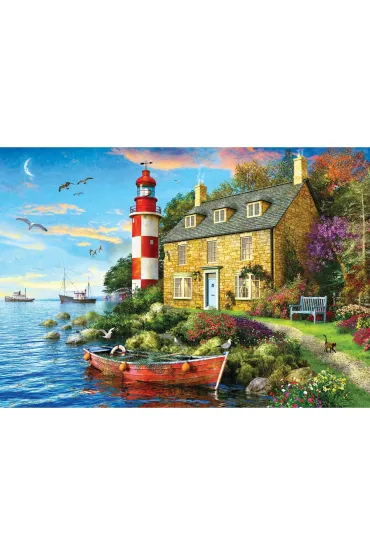 Puzzle 104 The Cottage Lighthouse by Dominic Davison 6704-6024 Eurographics