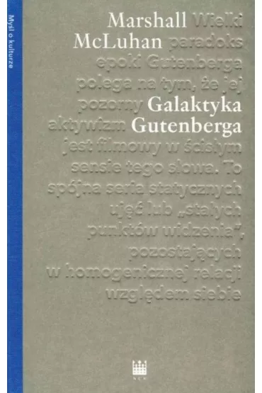 Galaktyka Gutenberga - Marshall McLuhan