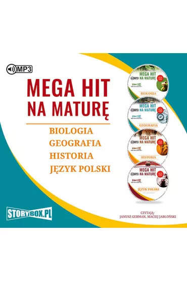 Audiobook Pakiet Mega hit na matur�: Biologia, Geografia, Historia, J�zyk polski CD