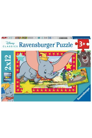 Puzzle 2x12 Disney Animals Ravensburger