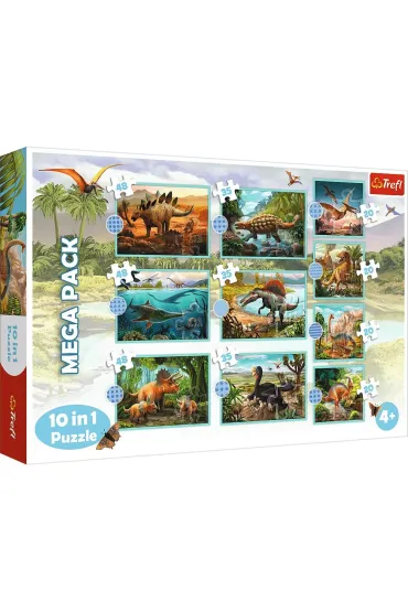 Puzzle 10w1 Poznaj wszystkie dinozaury Trefl