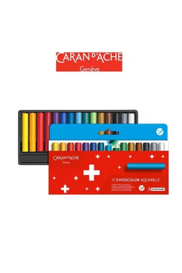 Carandache Kredki akwarelowe woskowe 15 kolor�w 15 szt.