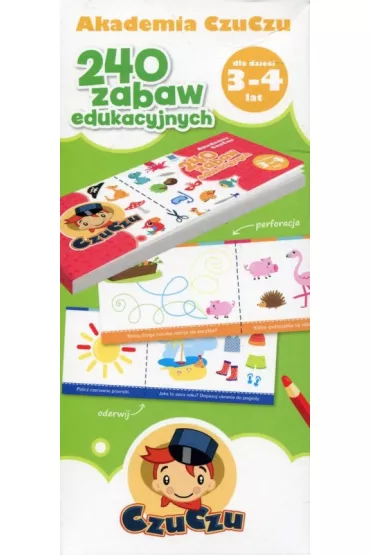 Akademia CzuCzu dla dzieci od 3-4 lat. 240 zabaw edukacyjnych