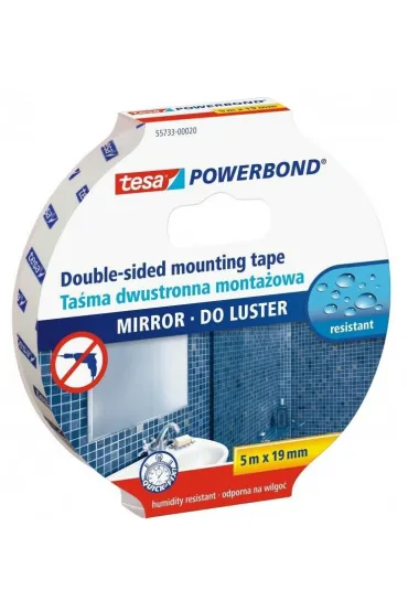Tesa Ta�ma dwustronna powerbond do luster 5mx19mm
