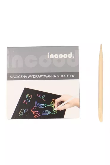 Wydrapywanka t�czowa 8x8cm 50 kartek incood.