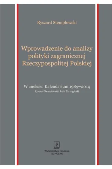 Wprowadzenie do analizy polityki zagranicznej Rzeczypospolitej Polskiej - Ryszard Stemplowski