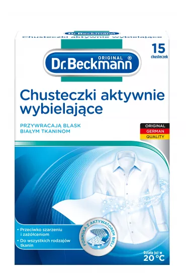 Dr. Beckmann Chusteczki aktywnie wybielajce 15 szt.