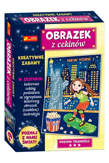 Ranok-Creative Obrazek z cekin�w. Podr�e ma�e i du�e. USA