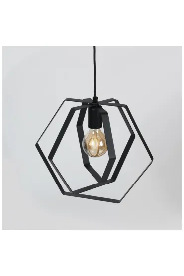 Luminex Geometryczna lampa wisz�ca Hexagon 40 cm