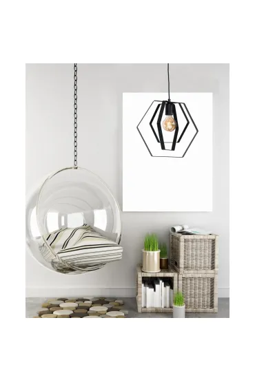 Luminex Geometryczna lampa wisz�ca Hexagon 40 cm