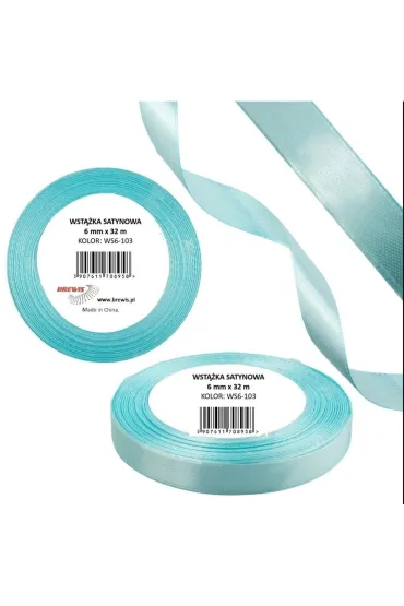 Brewis Wst��ka satynowa 6mm baby blue 32 m