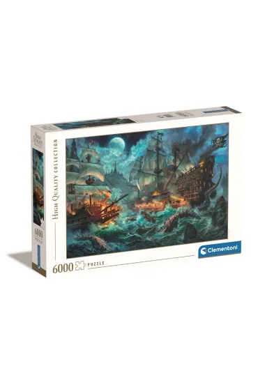 Puzzle 6000 el. High Quality Collection. Pirates Battle Clementoni