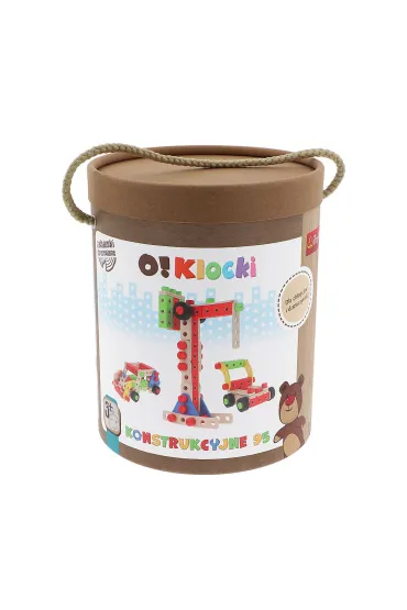 Zabawka drewniana - O!Klocki konstrukcyjne 95 el.