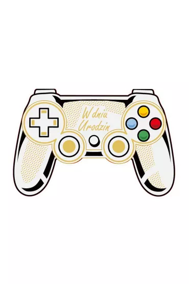 Armin Style Karnet GM wycinany Urodziny m�skie, Joystick GM-973