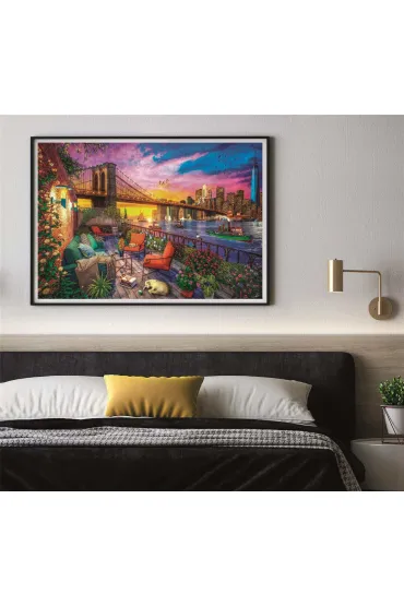 Puzzle 3000 el. Manhattan Balcony Sunset Clementoni